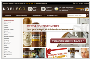 Zigarren-Shop Noblego.de - Zigarren, Zigarillos, Humidore und Tabak kaufen